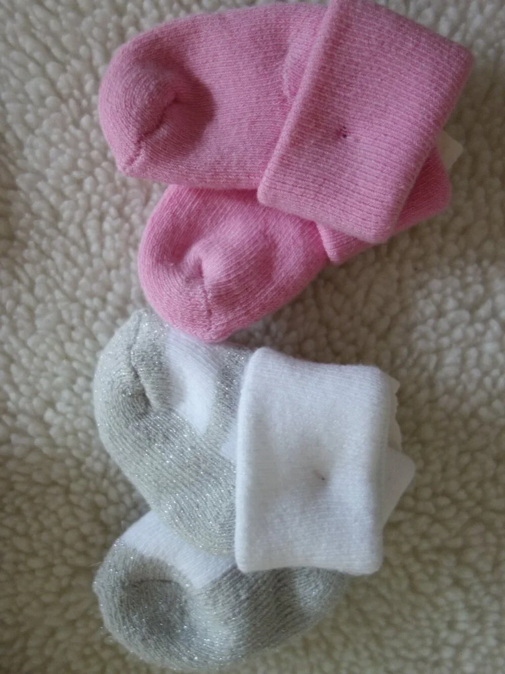 12 New Pairs of Infant Baby Girl Dress Fancy Ruffles White Pink Socks